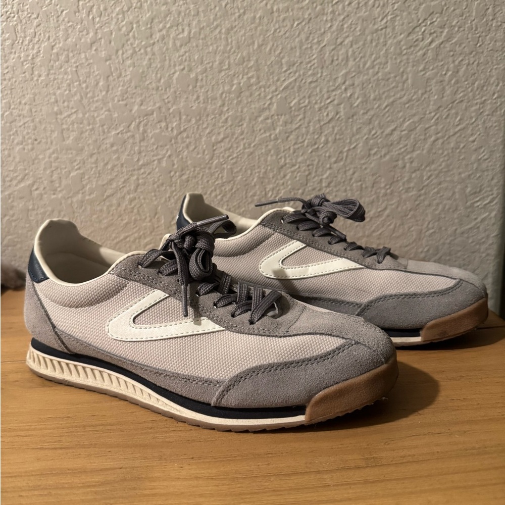 Tretorn Women's Rawlins Sneakers 6M Casual Leather White / Gray / Navy